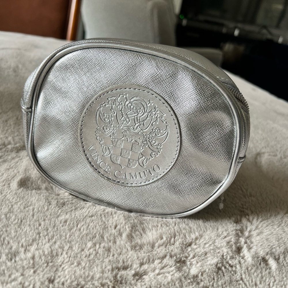 Vince Camuto Metallic Silver Pouch